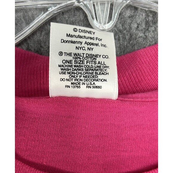 Vintage Mickey & Co. Embroidered Mickey Mouse Pink T-Shirt Size XL Made In USA - Picture 10 of 10